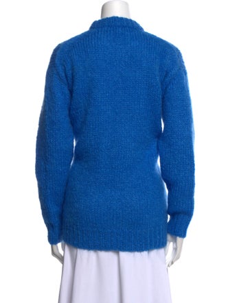 Tibi Mohair Mock Neck Sweater