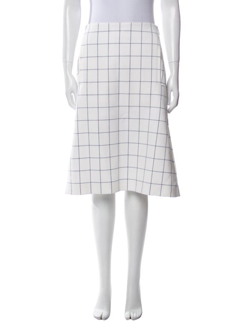 Tibi Plaid Print Knee-Length Skirt