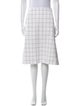 Tibi Plaid Print Knee-Length Skirt