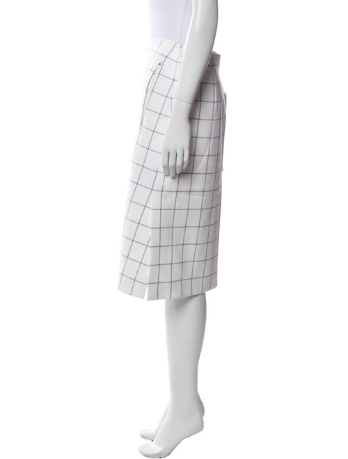 Tibi Plaid Print Knee-Length Skirt