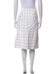 Tibi Plaid Print Knee-Length Skirt