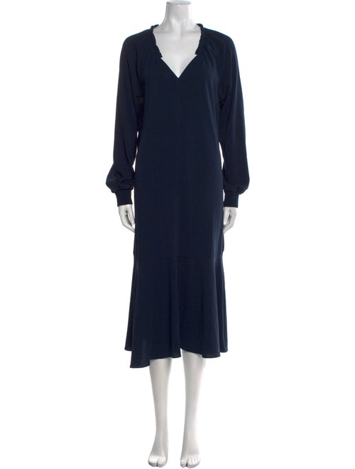 Tibi V-Neck Midi Length Dress