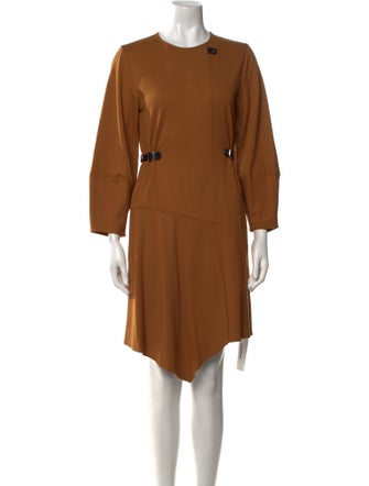 Tibi Crew Neck Midi Length Dress