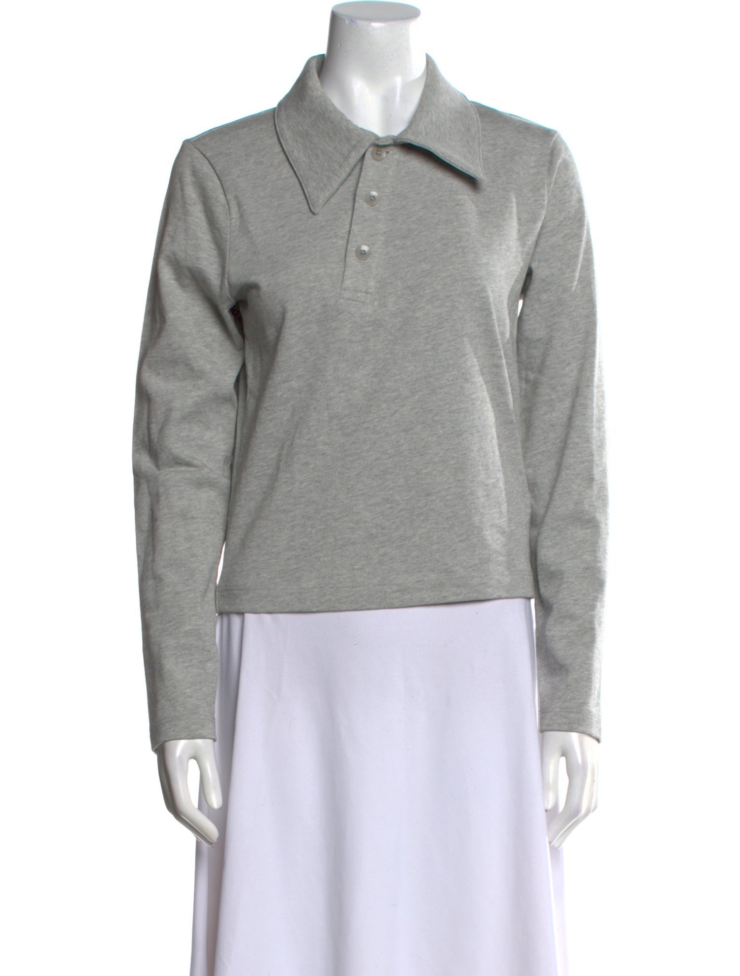 Tibi Long Sleeve Polo