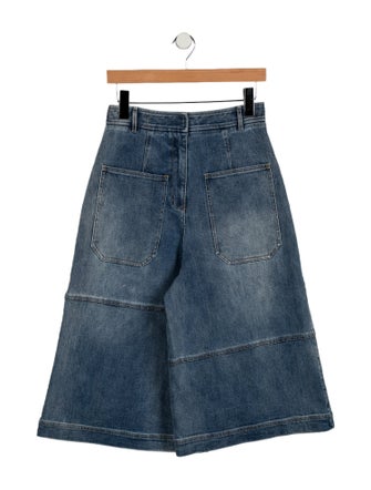 Tibi High-Rise Wide Leg Jeans