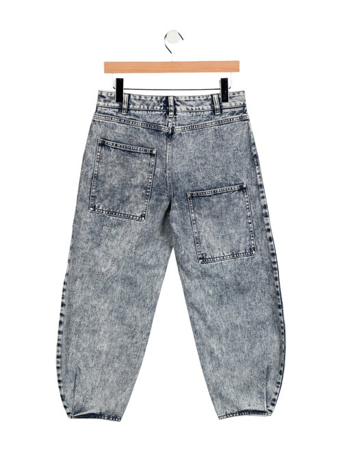 Tibi High-Rise Straight Leg Jeans