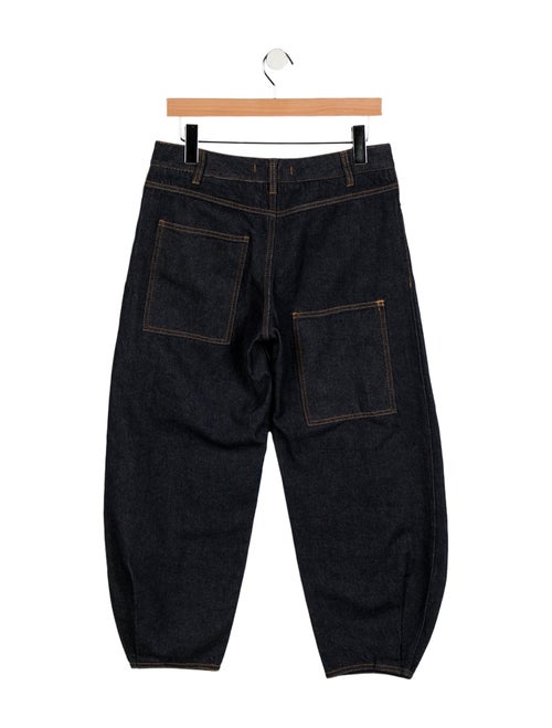 Tibi High-Rise Straight Leg Jeans