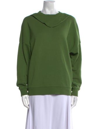 Tibi Cowl Neck Long Sleeve Sweatshirt