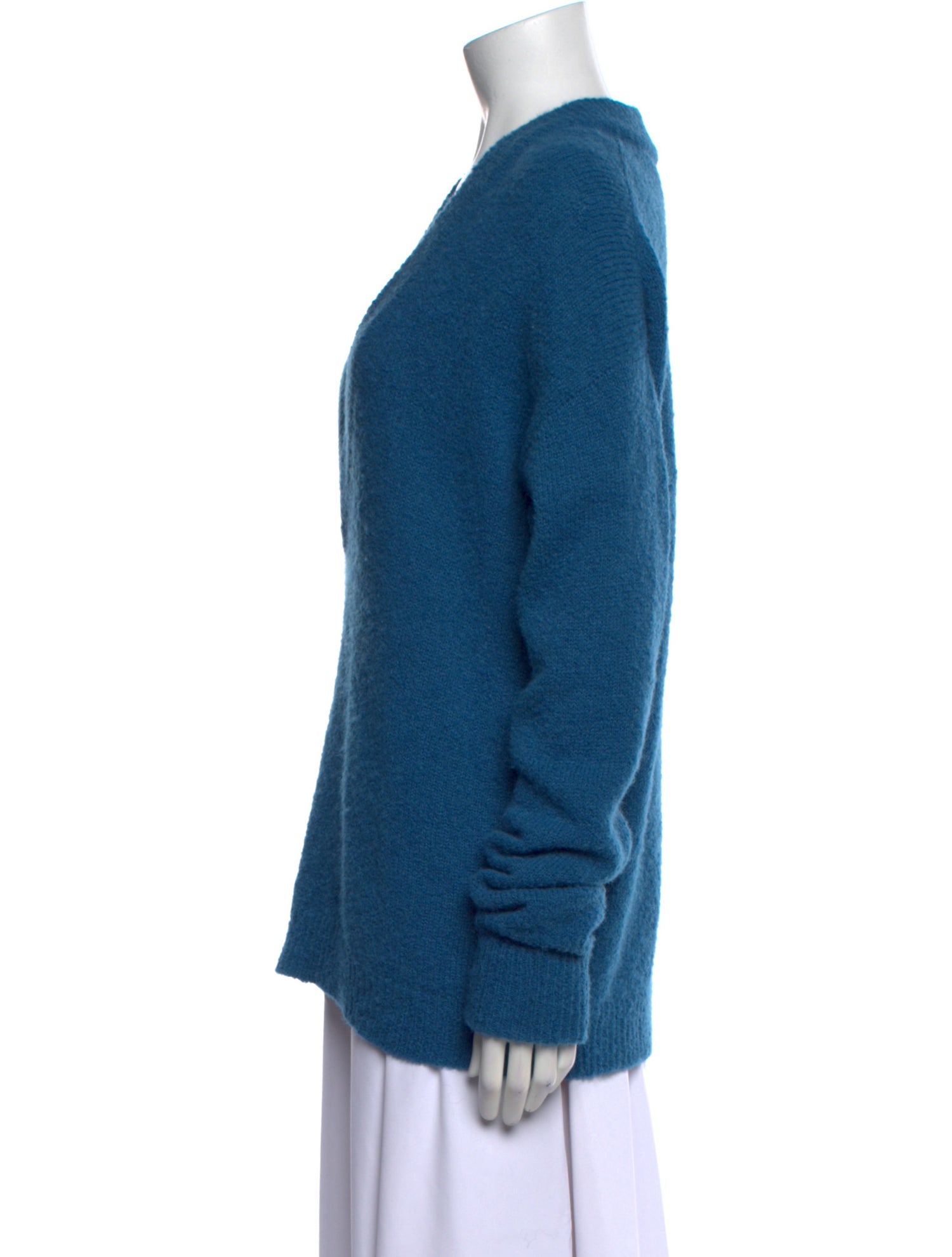 Tibi Alpaca V-Neck Sweater