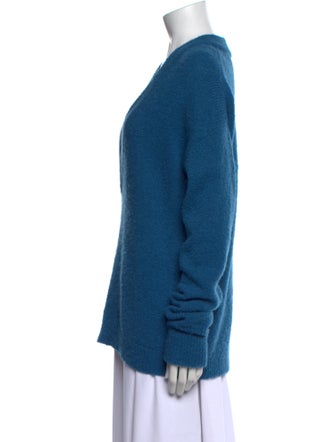 Tibi Alpaca V-Neck Sweater