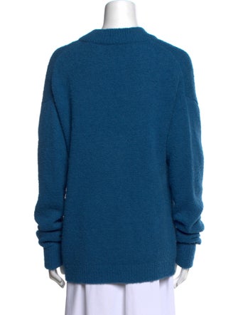 Tibi Alpaca V-Neck Sweater