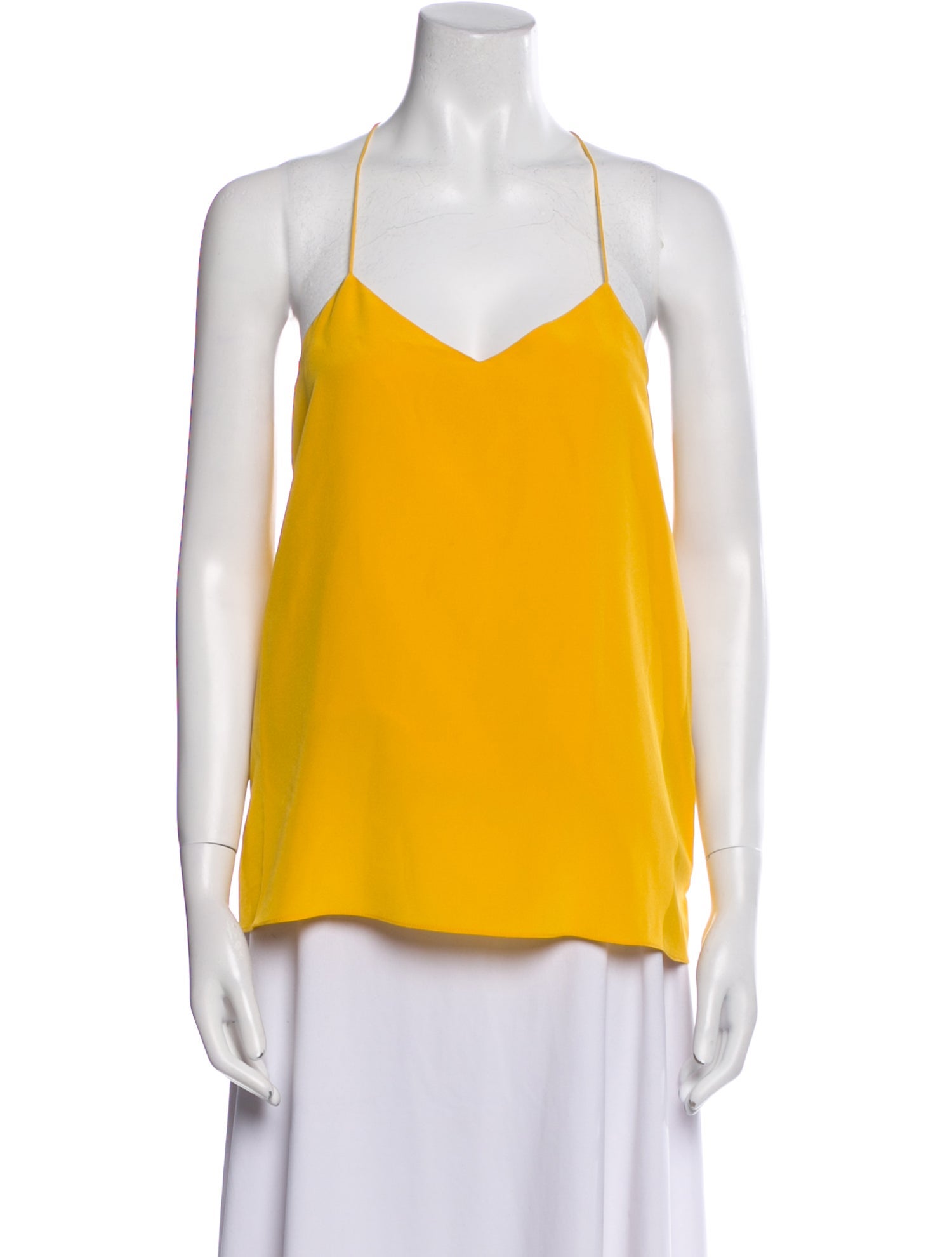 Tibi Silk V-Neck Top