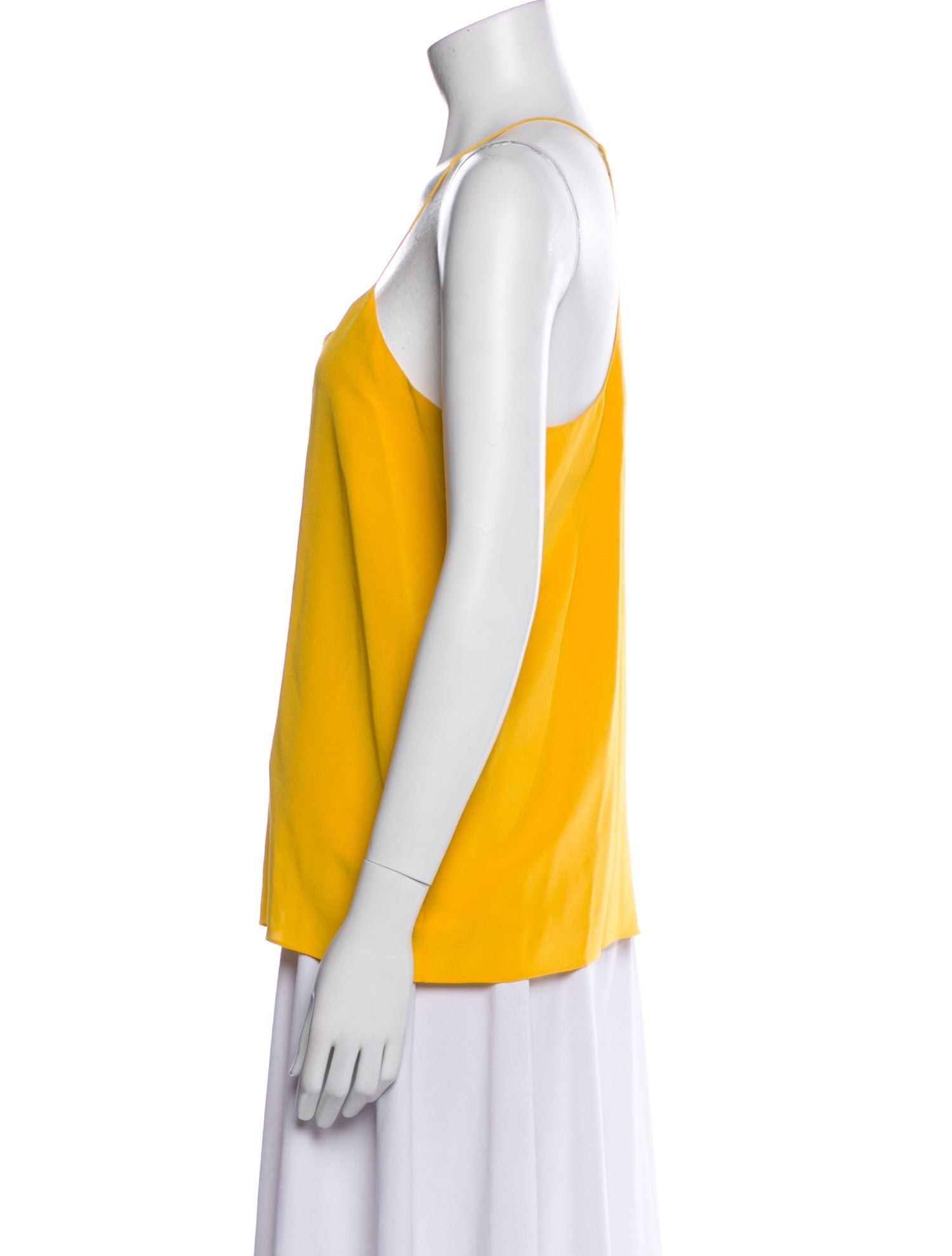 Tibi Silk V-Neck Top