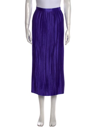 Tibi Pleated Accents Midi Length Skirt