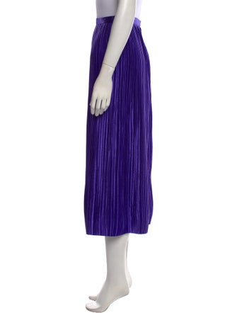 Tibi Pleated Accents Midi Length Skirt