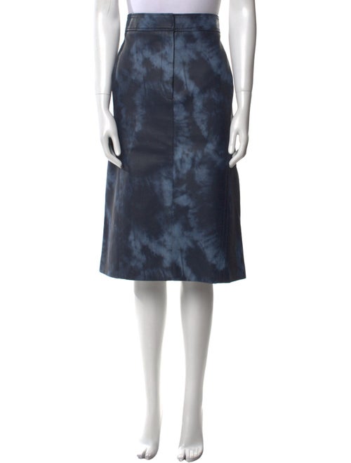 Tibi Tie-Dye Print Knee-Length Skirt