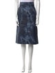 Tibi Tie-Dye Print Knee-Length Skirt