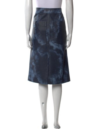 Tibi Tie-Dye Print Knee-Length Skirt