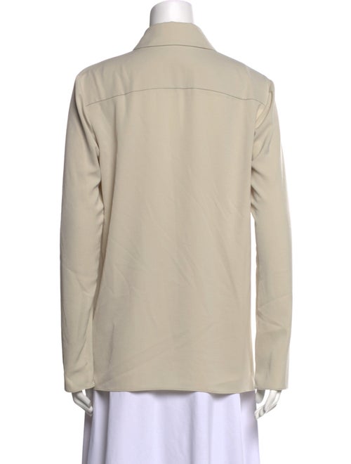 Tibi Long Sleeve Button-Up Top