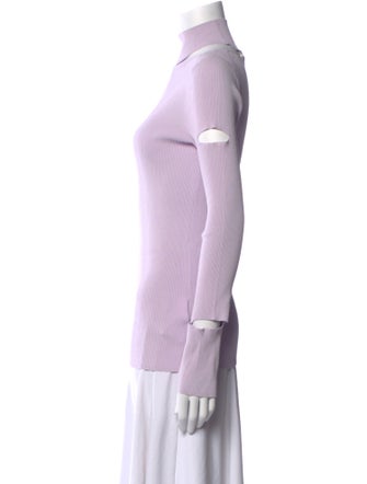 Tibi Cashmere Mock Neck Top