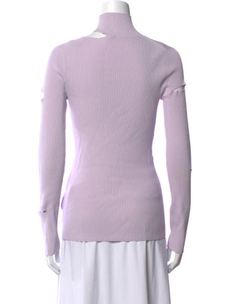 Tibi Cashmere Mock Neck Top