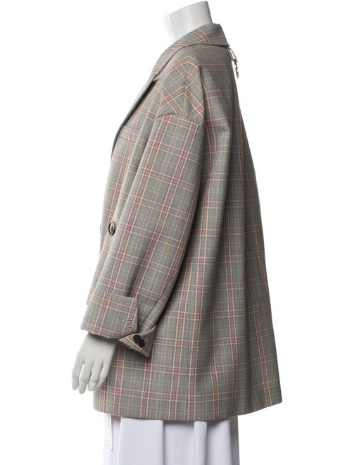 Tibi Plaid Print Blazer