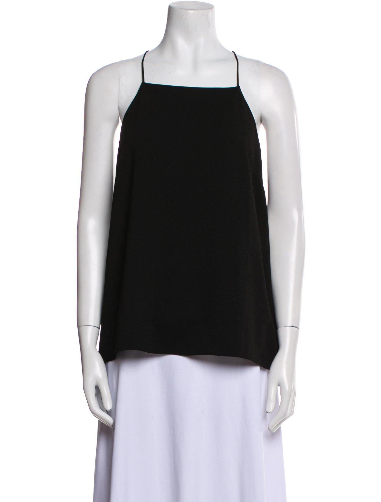 Tibi Square Neckline Sleeveless Top