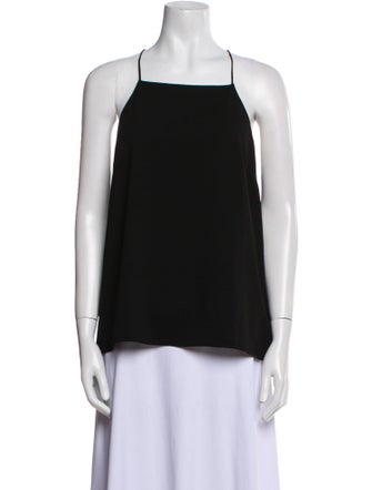 Tibi Square Neckline Sleeveless Top