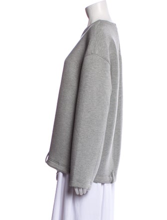 Tibi V-Neck Long Sleeve Sweatshirt