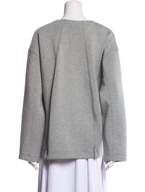 Tibi V-Neck Long Sleeve Sweatshirt