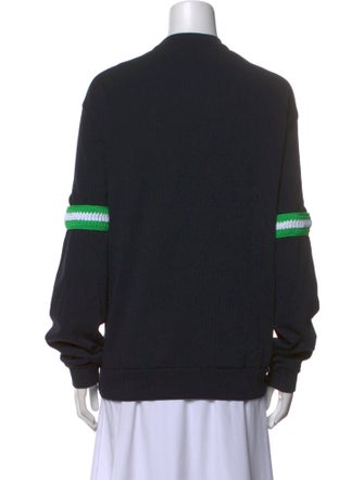 Tibi Bateau Neckline Long Sleeve Sweatshirt