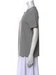 Tibi Crew Neck Short Sleeve T-Shirt