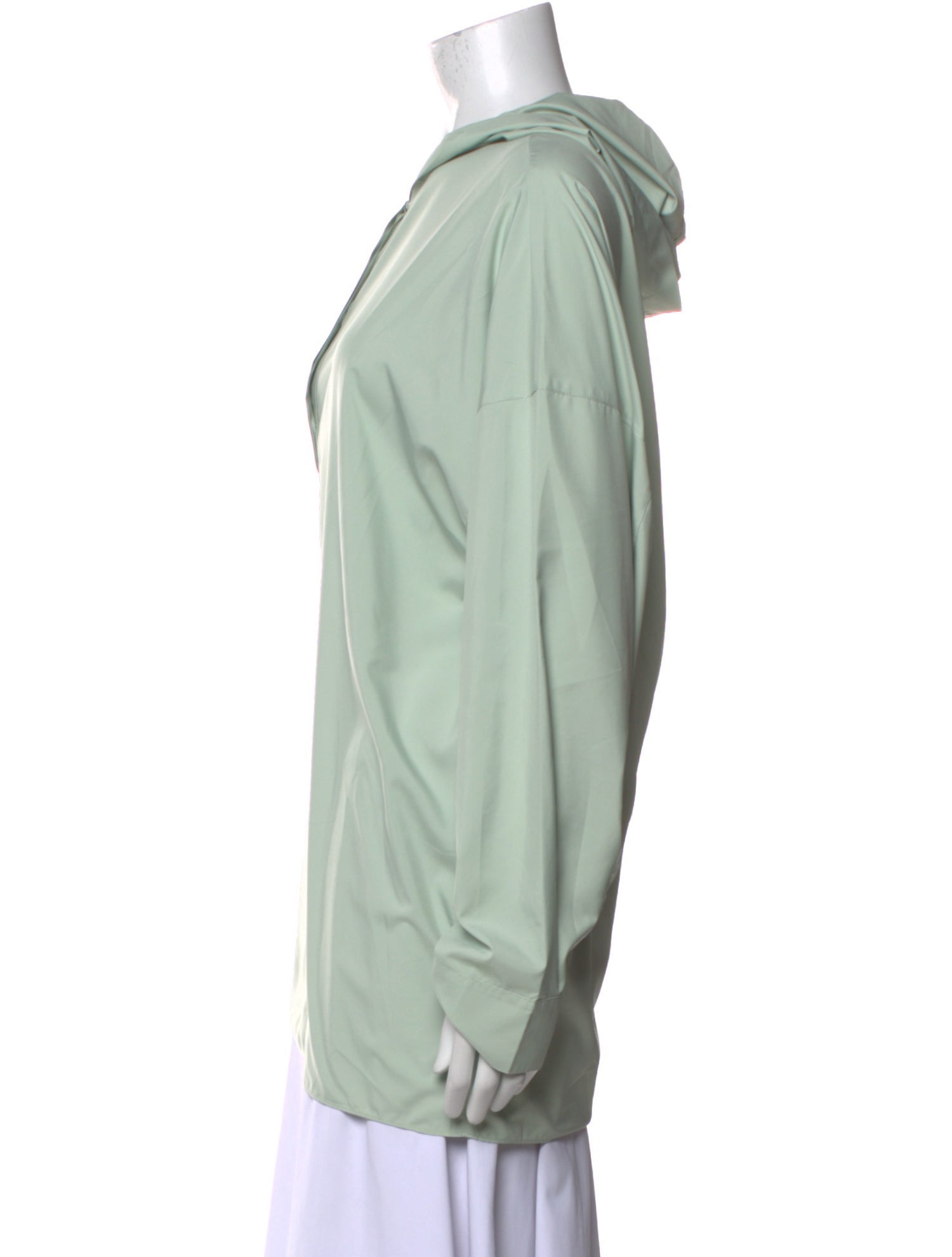 Tibi V-Neck Long Sleeve Sweatshirt