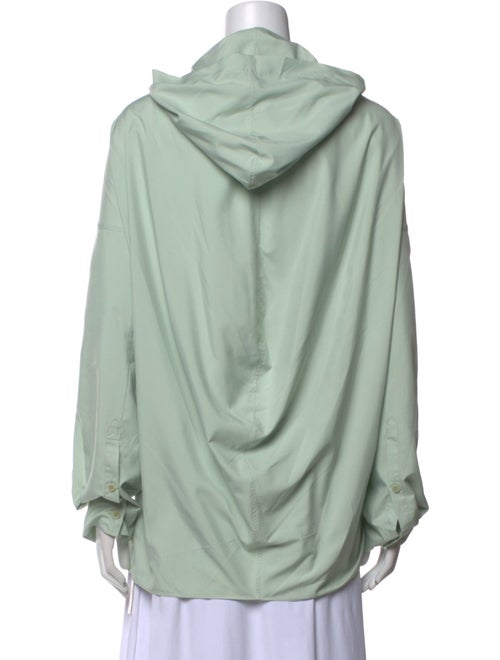 Tibi V-Neck Long Sleeve Sweatshirt