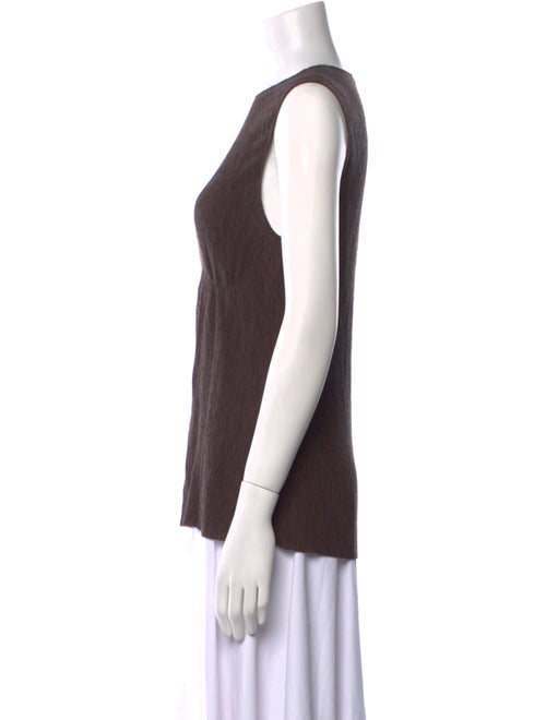 Tibi Crew Neck Sleeveless Top