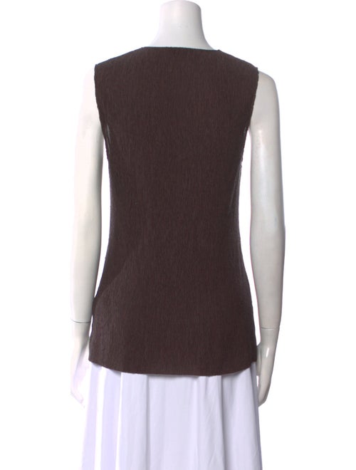 Tibi Crew Neck Sleeveless Top