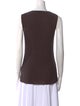 Tibi Crew Neck Sleeveless Top