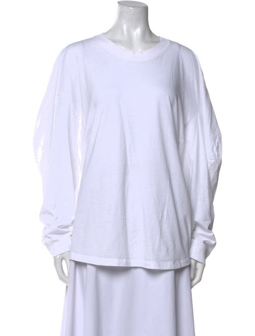 Tibi Bateau Neckline Long Sleeve Sweatshirt