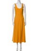 Tibi Scoop Neck Long Dress