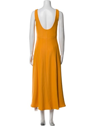 Tibi Scoop Neck Long Dress
