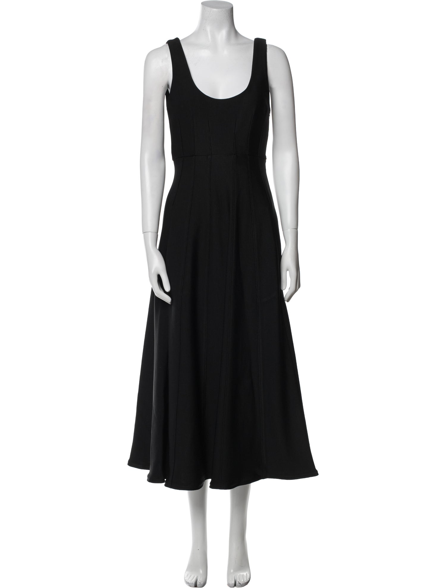 Tibi Scoop Neck Long Dress