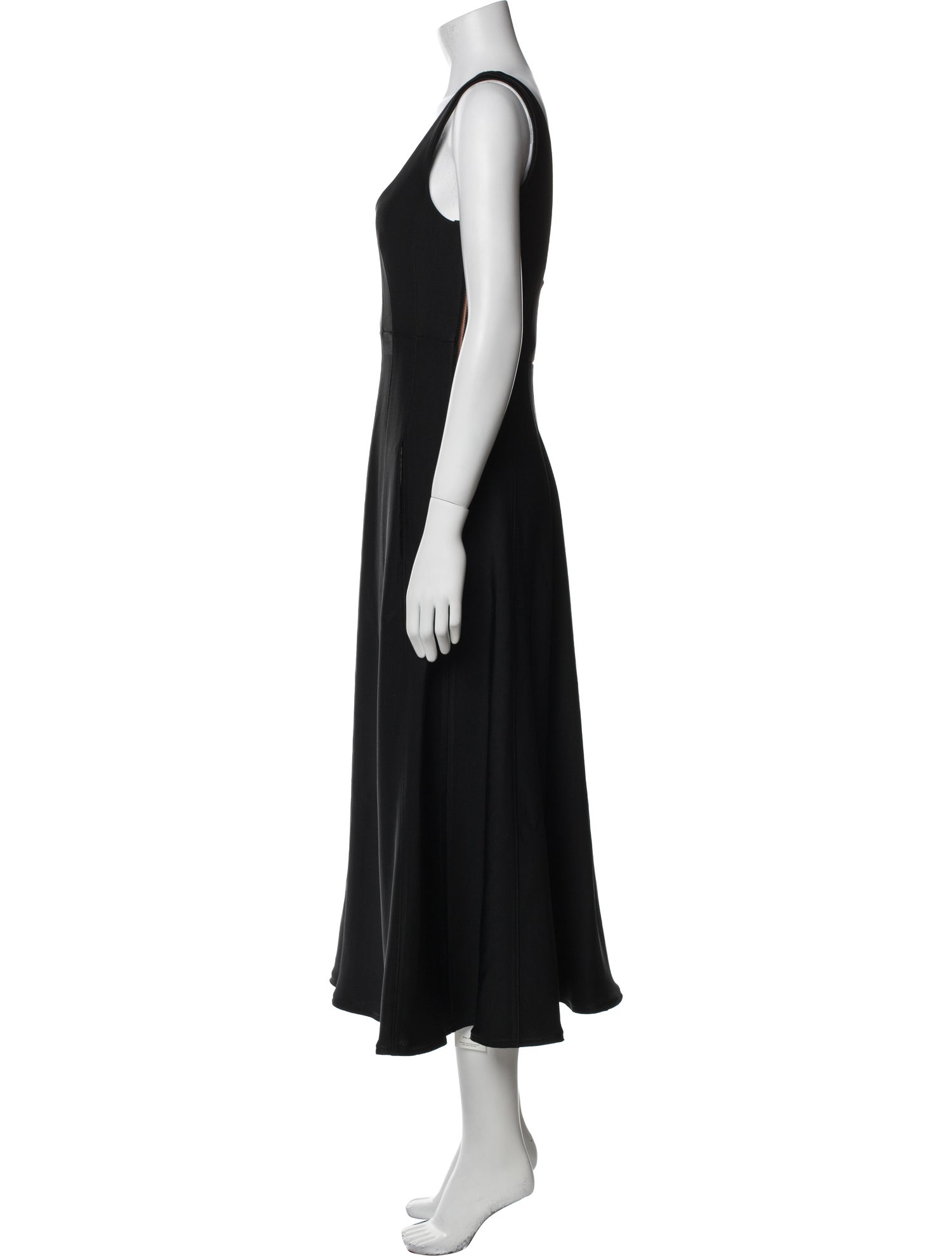 Tibi Scoop Neck Long Dress