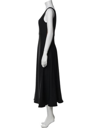 Tibi Scoop Neck Long Dress