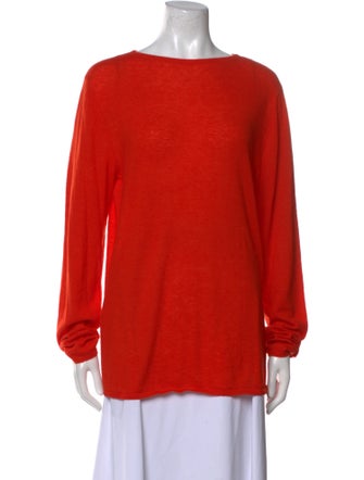Tibi Wool Bateau Neckline Sweater