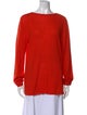 Tibi Wool Bateau Neckline Sweater