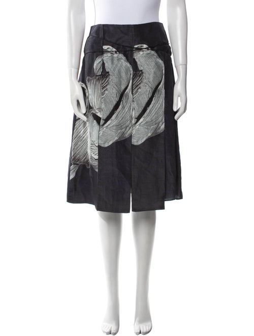 Tibi Linen Knee-Length Skirt