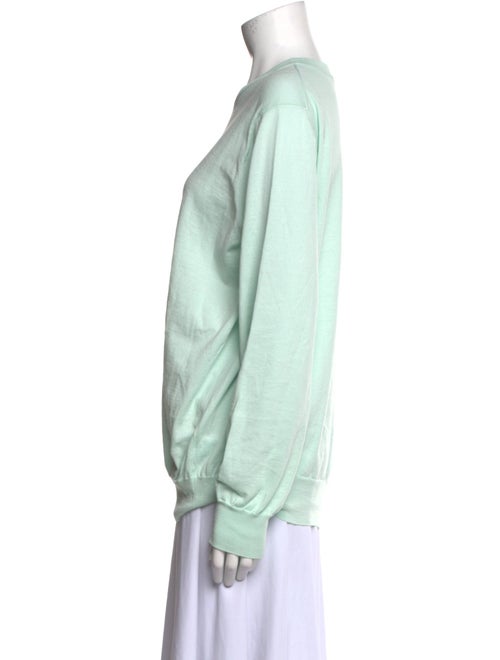 Tibi Crew Neck Long Sleeve Sweatshirt