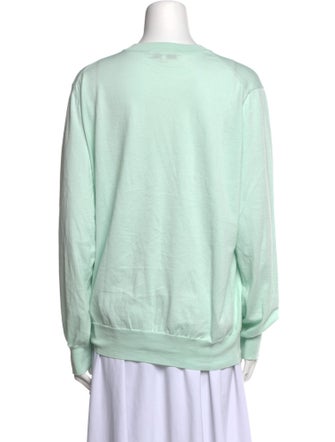 Tibi Crew Neck Long Sleeve Sweatshirt