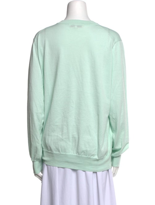 Tibi Crew Neck Long Sleeve Sweatshirt