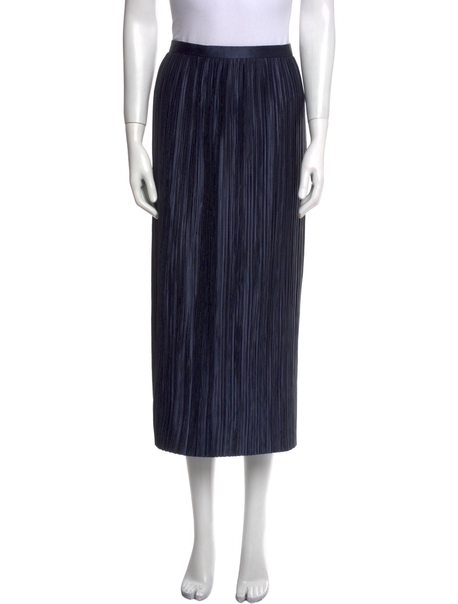 Tibi Pleated Accents Midi Length Skirt